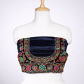 Buy Kutch Mirror Work Mashru Silk Blouse Piece Online at iTokri.com