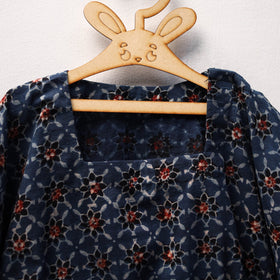 Blue - cotton kids kaftan (3-4 years) 07 - handcrafted