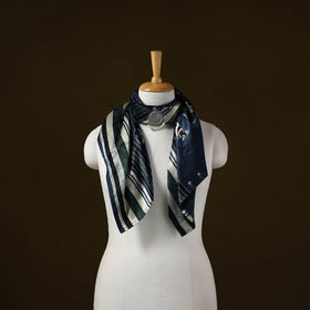 Modal silk pendant necklace scarf 24 - handcrafted