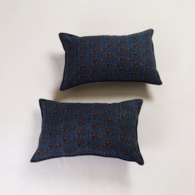 Blue - pillow cover (set of 2) 07 - handcrafted
