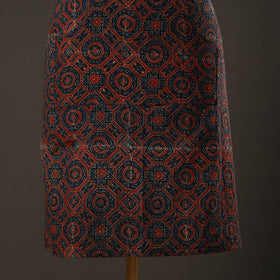 Blue Ajrakh Print Cotton Apron with Pocket 