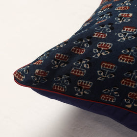 Buy Ajrakh Block Printed Cotton Cushion Cover Online at iTokri.com