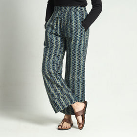 Buy Ajrakh Block Printed Cotton Elasticated Palazzo Online at iTokri.com