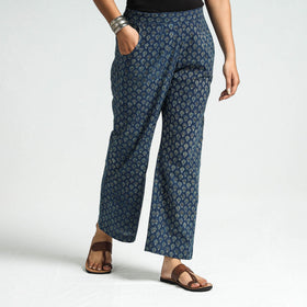 Buy Ajrakh Block Printed Cotton Elasticated Pant Online at iTokri.com