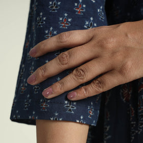 Buy Ajrakh Block Printed Cotton Kurta with Palazzo Set Online at iTokri.com
