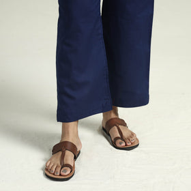 Blue - ajrakh block printed modal silk kurta with palazzo