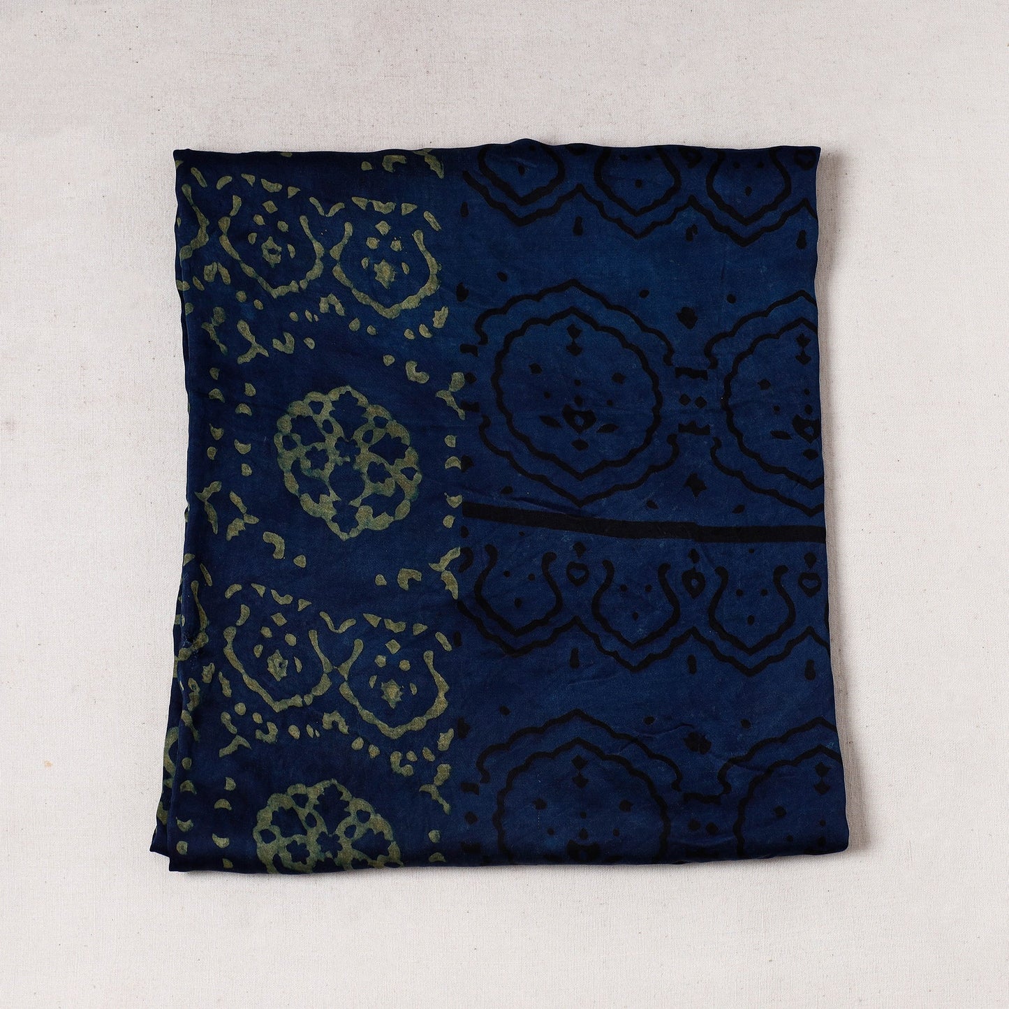  Ajrakh Block Printed Modal Silk Precut fabric 
