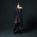 Ajrakh hand block print natural dyed cotton 2pc unstitched