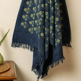 Buy Block Print Cotton Ajrakh Handloom Towel