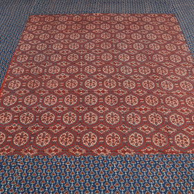 ajrakh double bed cover set
