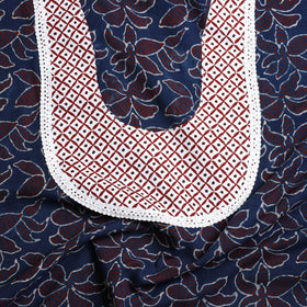 Blue - patchwork cotton unstitched kurta material (2.55m)