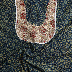 Blue - patchwork cotton unstitched kurta material (2.6m) 34
