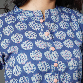 Buy Akola Block Printed Cotton Long Kurta Online l iTokri.com