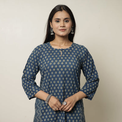  Akola Hand Block Printed Cotton Straight Kurta 28 Online at iTokri.com