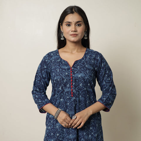 Buy Akola Hand Block Printed Cotton Straight Kurta 32 Online at iTokri.com