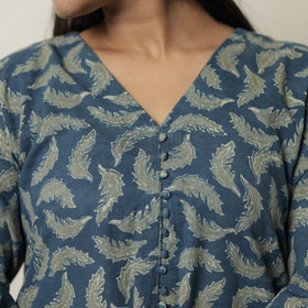 Buy Akola Hand Block Printed Cotton A-Line Kurta for Women