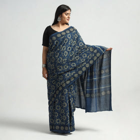  Akola Hand Block Printed Cotton Saree 
