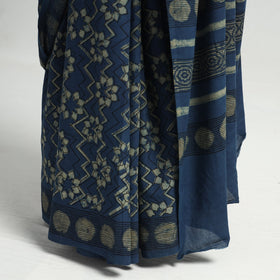  Akola Hand Block Printed Cotton Saree 