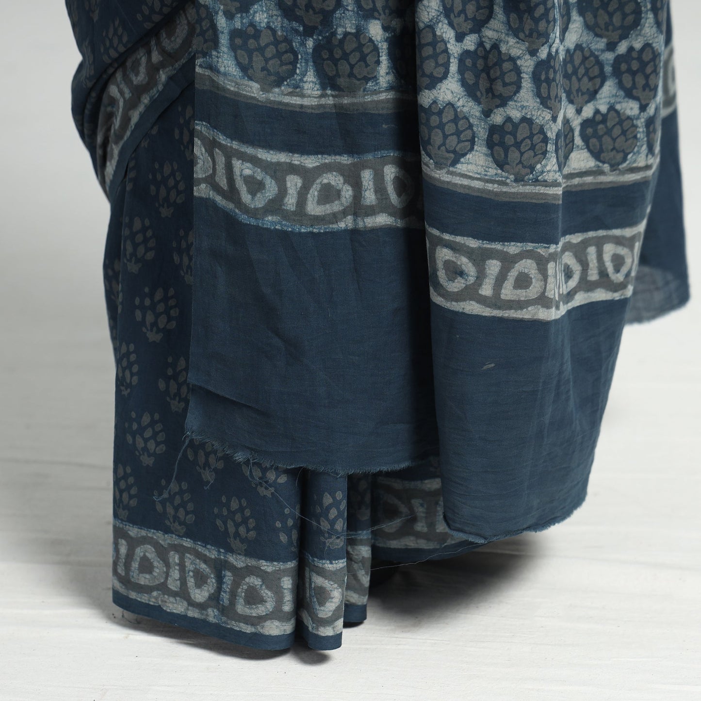  Akola Hand Block Printed Cotton Saree 