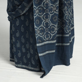  Akola Hand Block Printed Cotton Saree 