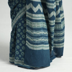 block printed saree