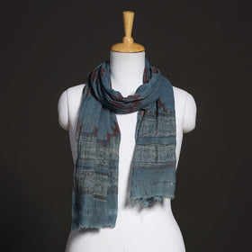  Akola Block Printed Pure Woolen Stole 