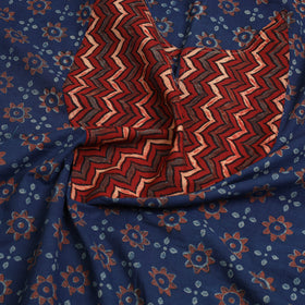 Buy Blue Akola Print Patchwork Cotton Kurta Material 