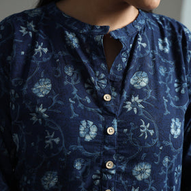  Akola Block Printed Cotton Long Straight Kurta 