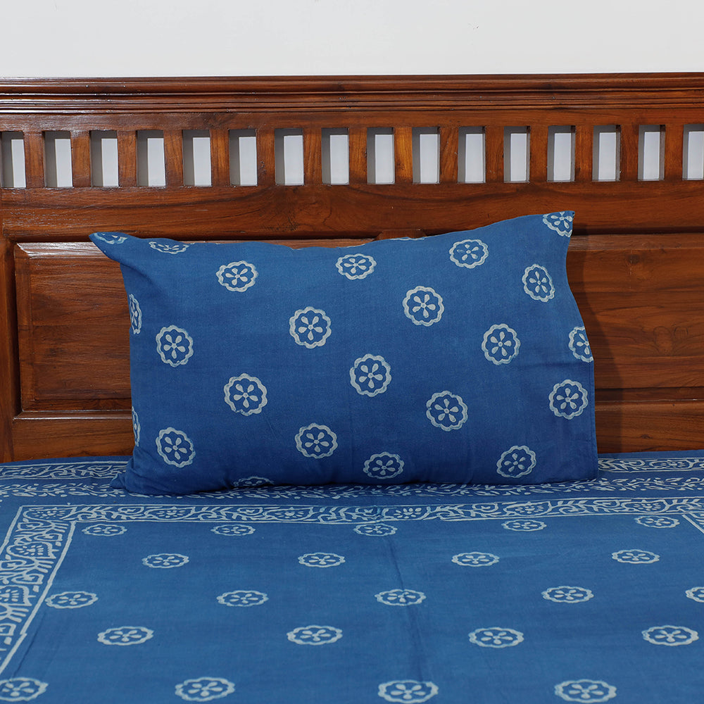  Akola Block Printing Jhiri Pure Handloom Cotton Single Bedcover 