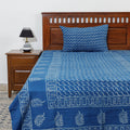 Buy Akola Block Printing Jhiri Pure Handloom Cotton Single Bedcover Online at iTokri.com