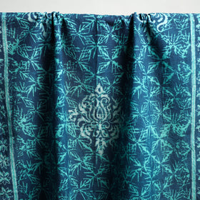 Blue Akola Block Print Pure Handloom Cotton Towel 