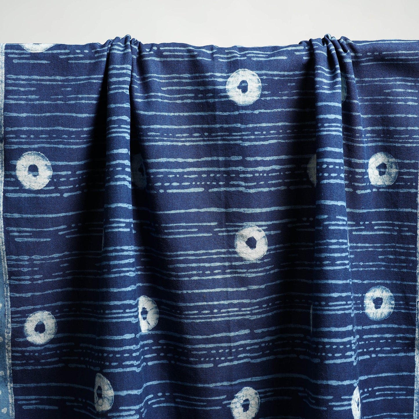 Blue Akola Block Print Pure Handloom Cotton Towel