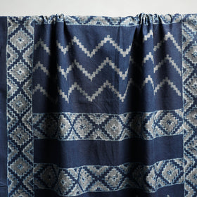 Blue Akola Block Print Pure Handloom Cotton Towel