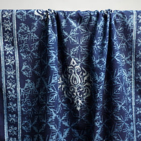 Blue - akola pure handloom cotton towel 19 - handcrafted