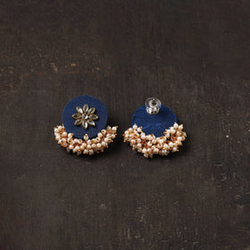 Amaira fabart earrings with kundan & beads - handcrafted