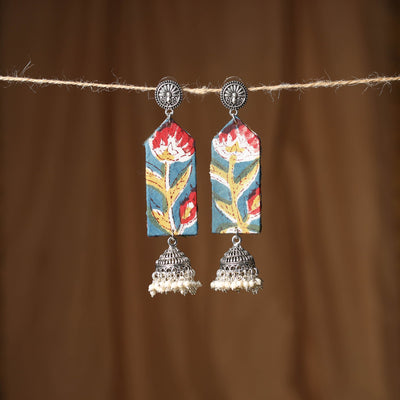 Blue - anaya gs fabart handmade earrings - handcrafted