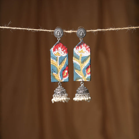 Blue - anaya gs fabart handmade earrings - handcrafted