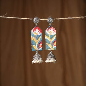 Blue - anaya gs fabart handmade earrings - handcrafted