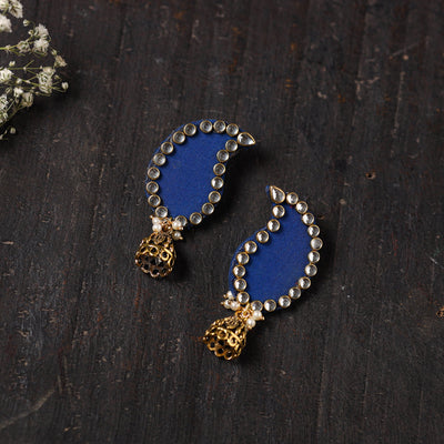 Buy Anvika Stone Work Fabart Earrings