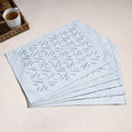  Applique Cut Work Cotton Table Mats (set of 6) 