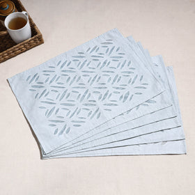  Applique Cut Work Cotton Table Mats (set of 6) 