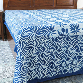 Buy Block Art Print Cotton Double Bindaas Bed Sheet