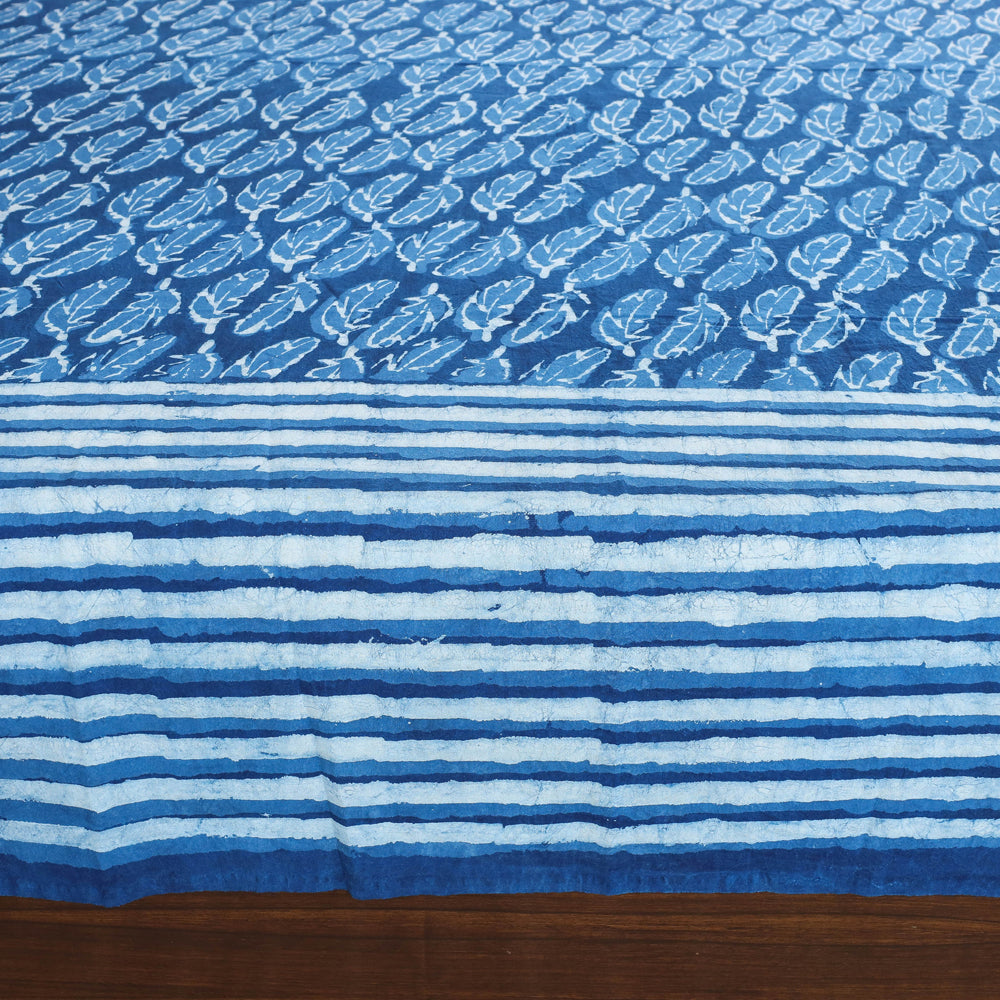  Block Art Print Cotton Double Bindaas Bed Sheet