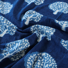 Blue - Block Art Print Cotton Single Bindaas Bed Sheet (93 x 60 in)