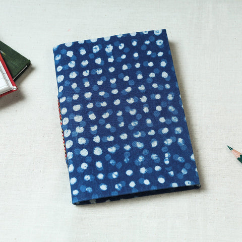  Art Block Print Fabric Cover Handmade Paper Notebook 
