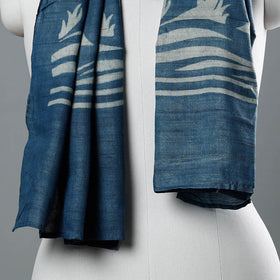 Buy Block Art Print Natural Dyed Tussar Silk Bindaas Stole