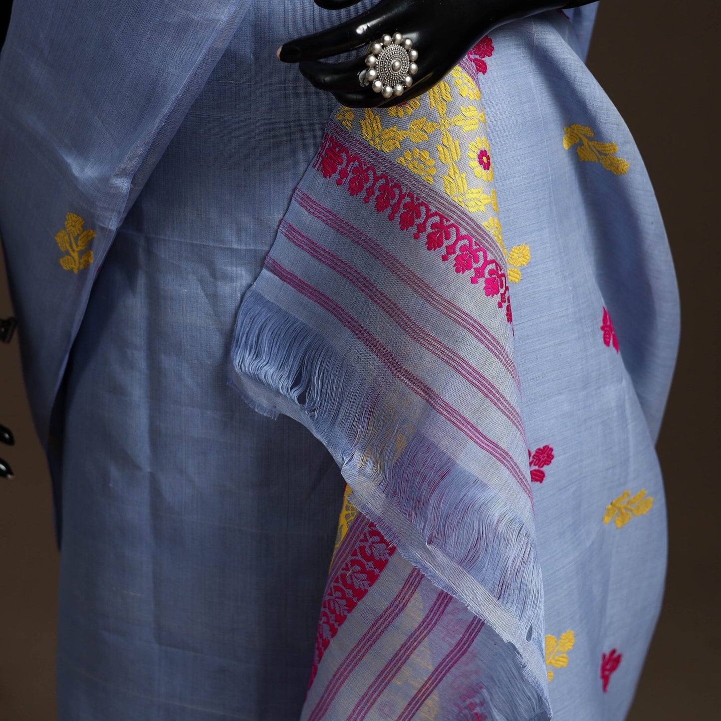 Assam handloom silk cotton mekhela chador with blouse piece