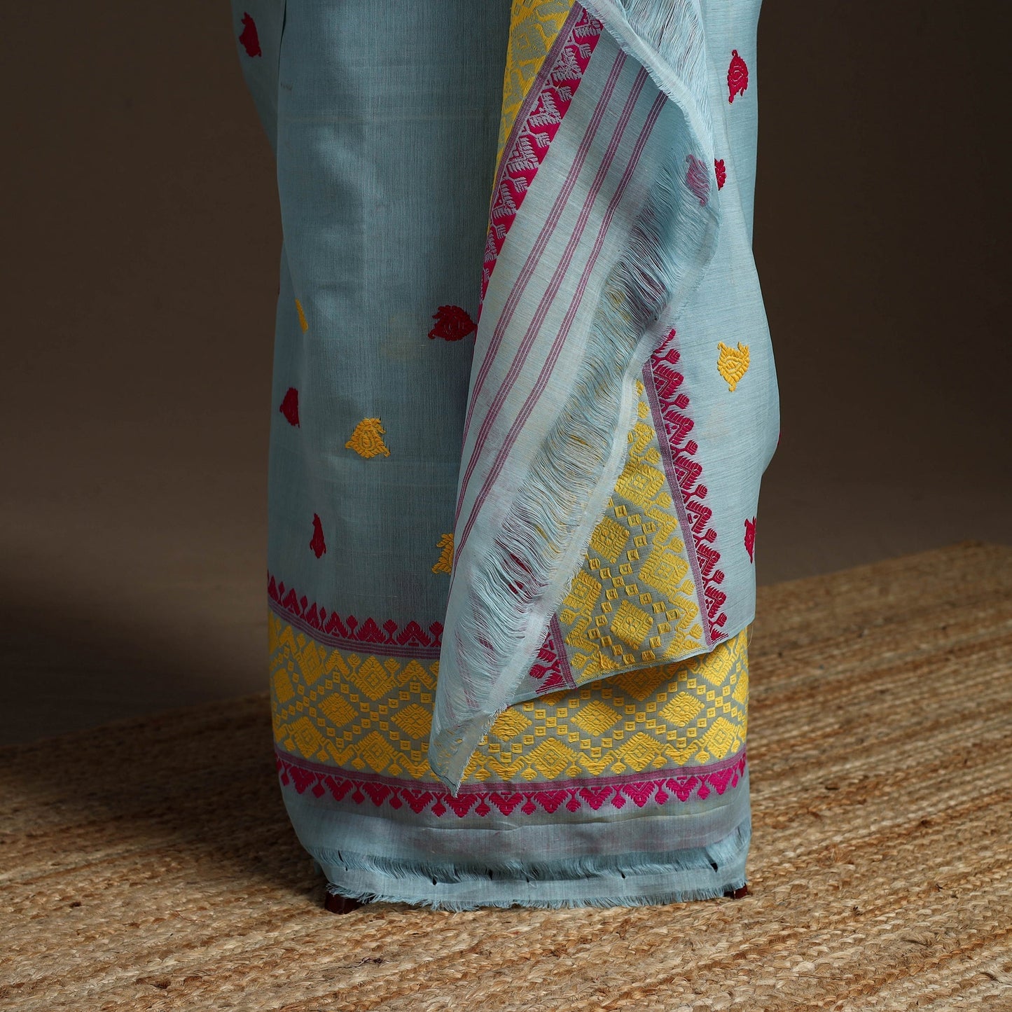 Assam handloom silk cotton mekhela chador with blouse piece