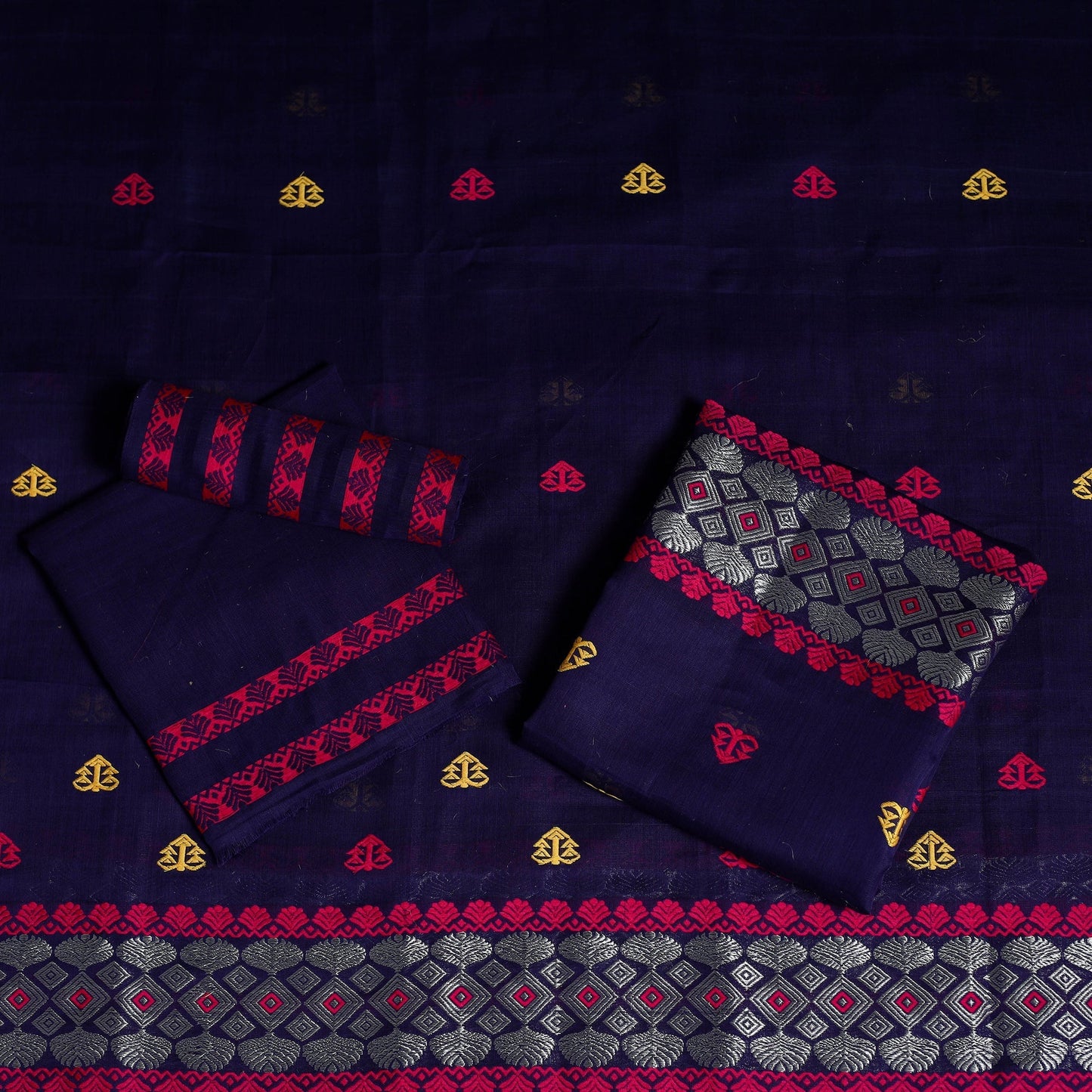 Assam handloom silk cotton mekhela chador with blouse piece