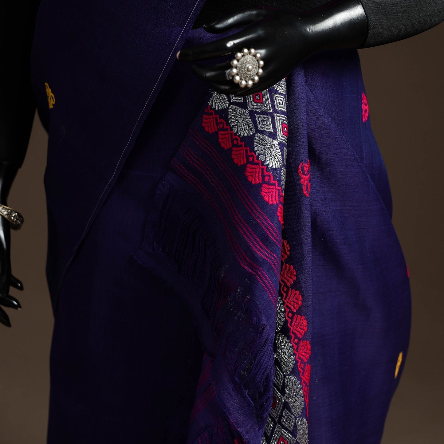 Assam handloom silk cotton mekhela chador with blouse piece